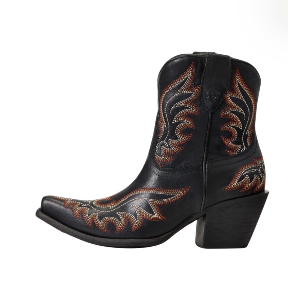 🔥 NWOB ARIAT Chandler LXE Spade Women’s SnipToe Black Boots Size 7 - Picture 13 of 15